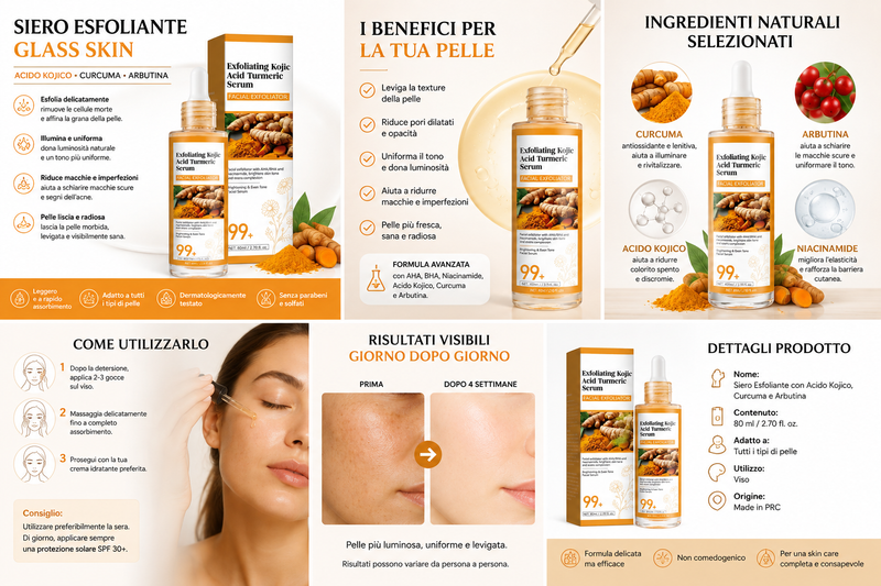 Siero Esfoliante Glass Skin - Pelle Luminosa